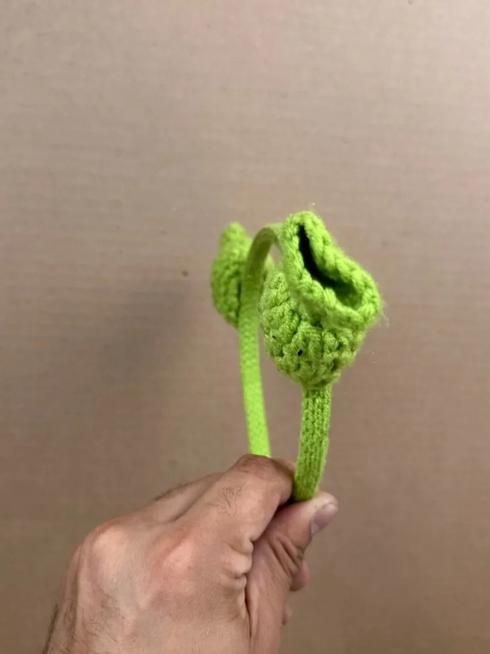 Unbranded adult Green Crochet Ogre Ears Headband Shrek Costume Accessory